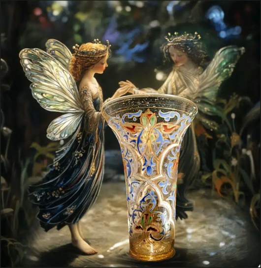 The Luck of EdenHall - 14th Century Syrian glass beaker