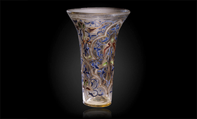 The Luck of EdenHall - 14th Century Syrian glass beaker