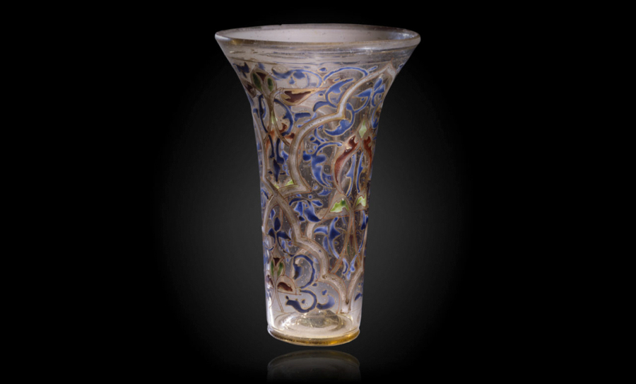 The Luck of EdenHall - 14th Century Syrian glass beaker