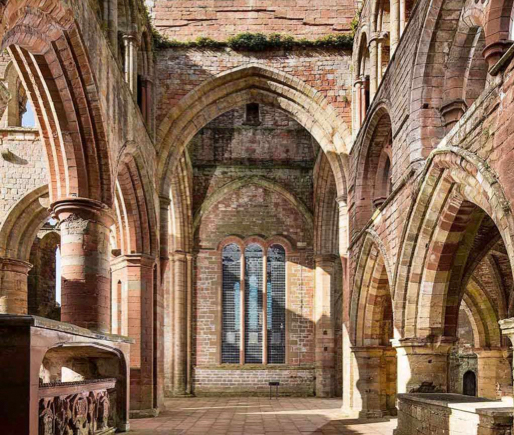 Stone arches at Lanercost Priory