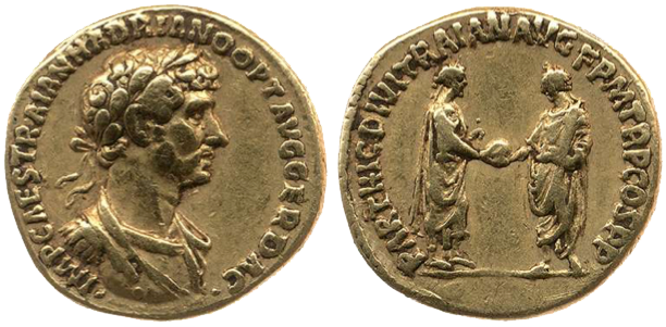 Emperor Hadrian coins