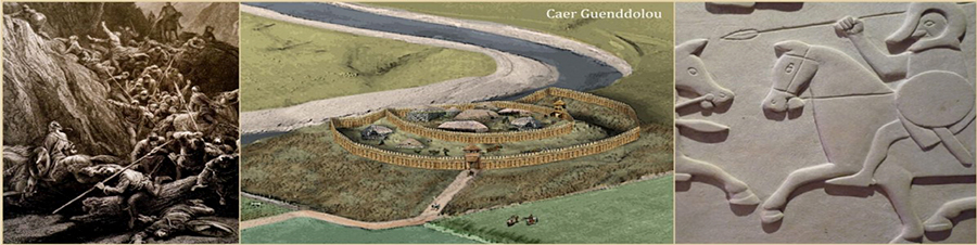 Earthworks of Liddel Strength near Liddel Water on the Scottish border